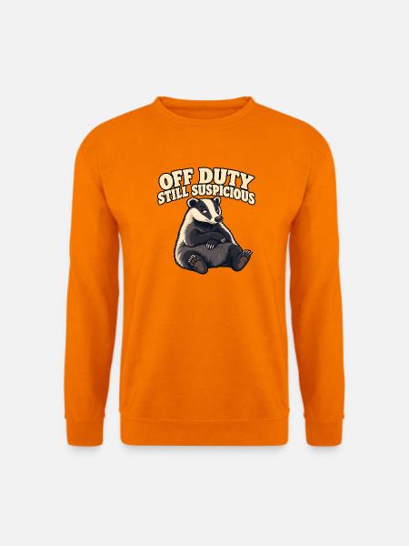 Außer Dienst stehender Dachs - Unisex Pullover - Orange