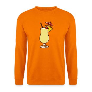 Tropischer Ananas-Cocktail - Unisex Pullover - Orange - Vorne