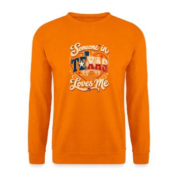 Texas Liebe Vintage Druck - Unisex Pullover - Orange - Vorne