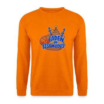 Faden im Festmodus – Häkeln im Advent - Unisex Pullover - Orange - Vorne