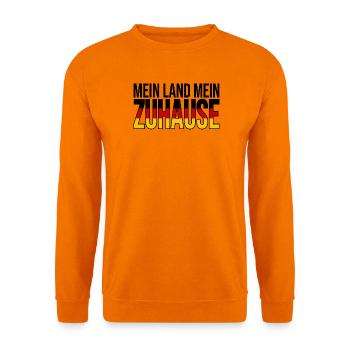 Mein Land mein Zuhause Deutschland - Unisex Pullover - Orange - Vorne