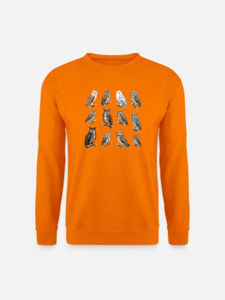Eulen der Welt - Unisex Pullover - Orange