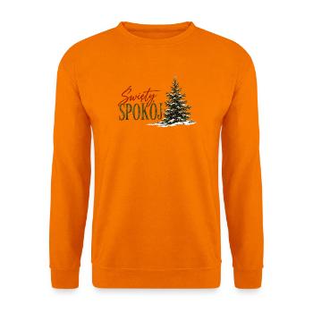 Święty Spokój polnisches Weihnachtsbaumdesign - Unisex Pullover - Orange - Vorne