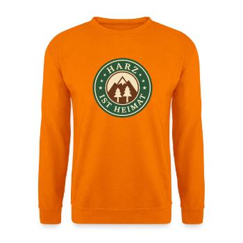 Harz ist Heimat Wandern - Unisex Pullover - Orange - Vorne
