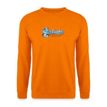 Alaska Retro Vintage Glacier Bear Mountain Design - Unisex Pullover - Orange - Vorne