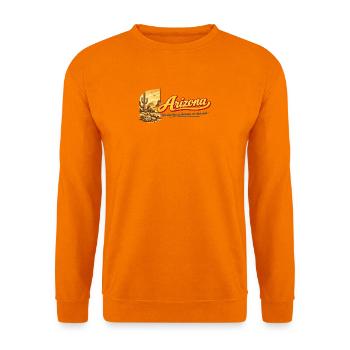 Arizona Retro Vintage Desert Cactus Sunset Design - Unisex Pullover - Orange - Vorne