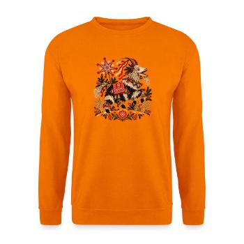 Polnische Weihnachts-Turon-Weihnachtslieder Volksdesign - Unisex Pullover - Orange - Vorne