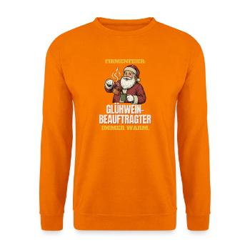 Firmenfeier: Glühwein-Beauftragter - Unisex Pullover - Orange - Vorne