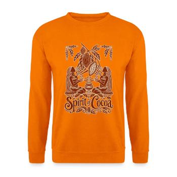 Spirit of Cocoa – Kakao Ritual & Boho Design - Unisex Pullover - Orange - Vorne