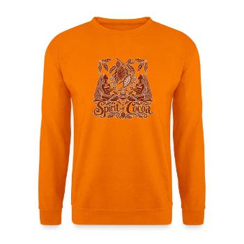 Spirit of Cocoa – Kakao Ritual & Boho Design - Unisex Pullover - Orange - Vorne