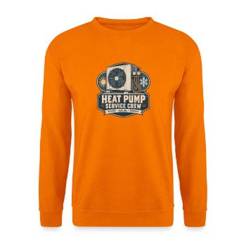Heat Pump Service Crew Wärmepumpe - Unisex Pullover - Orange - Vorne
