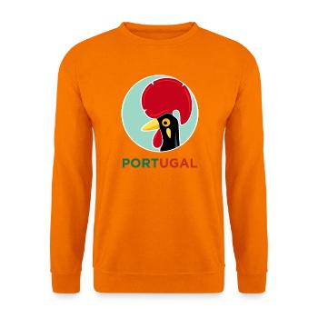 Hahn von Barcelos, Portugal - Unisex Pullover - Orange - Vorne
