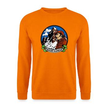 Bergsteiger Alpinisten Bergführer - Unisex Pullover - Orange - Vorne