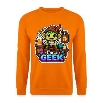 ICH BIN EIN NERD – Goblin Tavern Rollenspiel - Unisex Pullover - Orange - Vorne