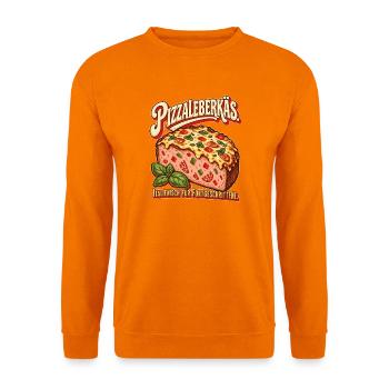 Pizzaleberkäs Italienisch für Fortgeschrittene - Unisex Pullover - Orange - Vorne