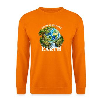 Erde: Einzigartige Naturwelt - Unisex Pullover - Orange - Vorne