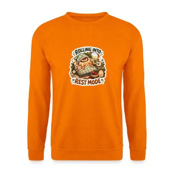 Rollend in den Ruhemodus - Unisex Pullover - Orange - Vorne
