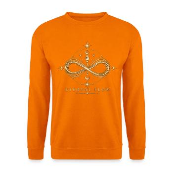 Ewiger Goldener Infinity-Fluss - Unisex Pullover - Orange - Vorne