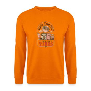 Girls Trip 2027 Beach Vibes Vacation - Unisex Pullover - Orange - Vorne