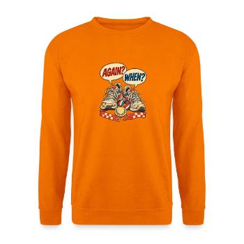 Wieder Marathonläufer, wenn er lustiger Humor nach dem Rennen ist - Unisex Pullover - Orange - Vorne