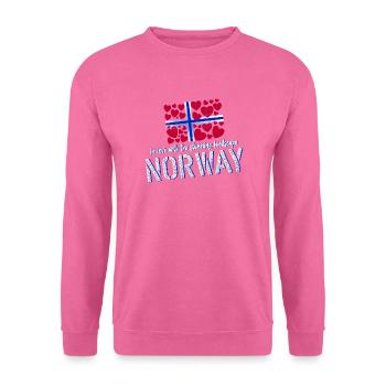 Norwegen Norge Norway - Unisex Pullover - Pink - Vorne