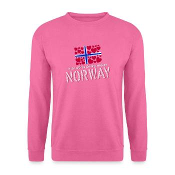 Norwegen norge - Unisex Pullover - Pink - Vorne