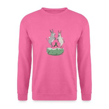 Fliegende Esel – FeArt - Unisex Pullover - Pink - Vorne