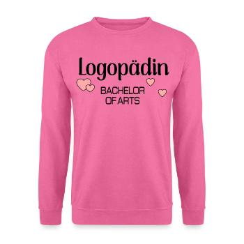 Logopädin Logopädie Bachelor - Unisex Pullover - Pink - Vorne