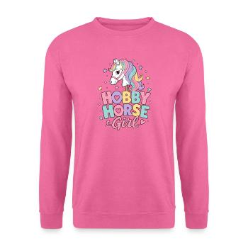 Hobby Horsing Girl Hobby Horse Steckenpferd Sport - Unisex Pullover - Pink - Vorne