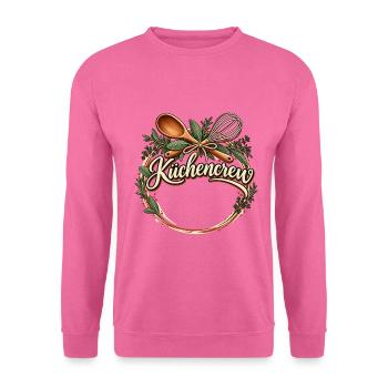 Küchencrew Shirt personalisierbar mit Namen für .. - Unisex Pullover - Pink - Vorne