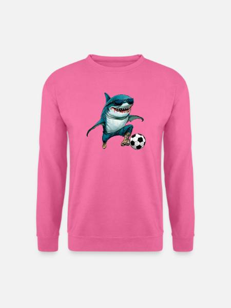 Fussball Hai Fisch - Unisex Pullover - Pink
