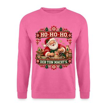 Ho Ho Ho - Der Ton macht’s - Unisex Pullover - Pink - Vorne