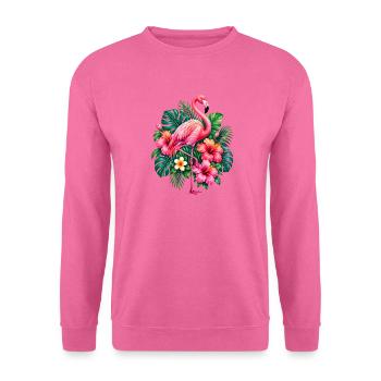 Niedlicher Flamingo Süße Flamingos - Unisex Pullover - Pink - Vorne