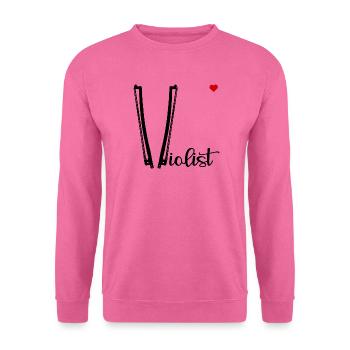 Love Violist - Unisex Pullover - Pink - Vorne