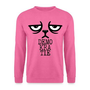Demokratie Katzen - Unisex Pullover - Pink - Vorne