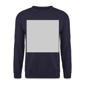 Quatrat in Grau - Unisex Pullover - Navy - Vorne - Alina (178cm) & Michal (187cm)