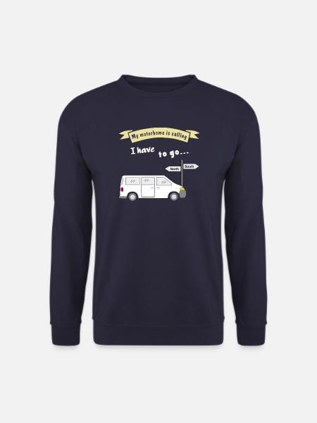 my motorhome is calling - Unisex Pullover - Navy