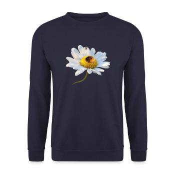 Margerite Marienkäfer - Unisex Pullover - Navy - Vorne - Alina (178cm) & Michal (187cm)