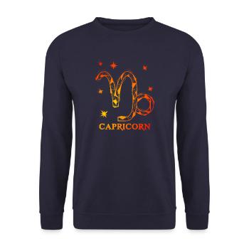 Steinbock - Unisex Pullover - Navy - Vorne - Alina (178cm) & Michal (187cm)