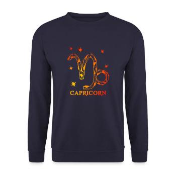 Steinbock - Unisex Pullover - Navy - Vorne - Alina (178cm) & Michal (187cm)