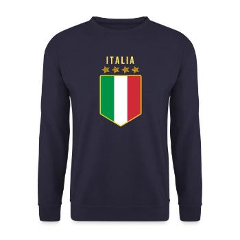 Italien Jersey FORZA AZZURI 2021 - Unisex Pullover - Navy - Vorne - Alina (178cm) & Michal (187cm)