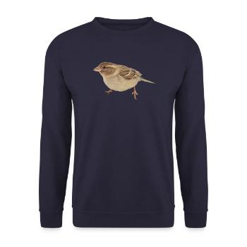 Vogel - Unisex Pullover - Navy - Vorne - Alina (178cm) & Michal (187cm)