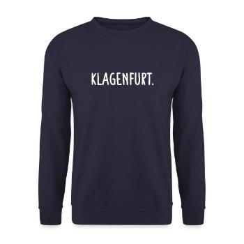 Klagenfurt Österreich - Unisex Pullover - Navy - Vorne - Alina (178cm) & Michal (187cm)