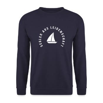 Segler aus Leidenschaft - Unisex Pullover - Navy - Vorne - Alina (178cm) & Michal (187cm)