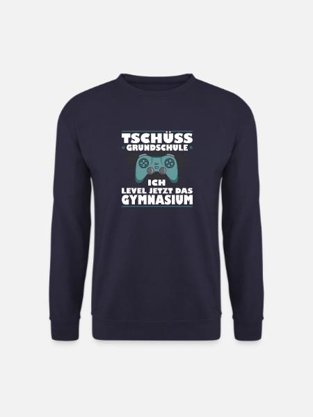 Tschüss Grundschule Level Jetzt Gymnasium Gaming G - Unisex Pullover - Navy