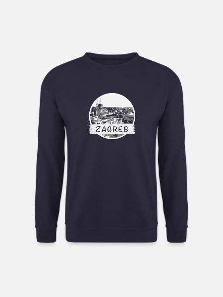 Zagreb City - Unisex Pullover - Navy