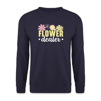 Blumenhändler Blumenarrangeur Floral Designer - Unisex Pullover - Navy - Vorne - Alina (178cm) & Michal (187cm)