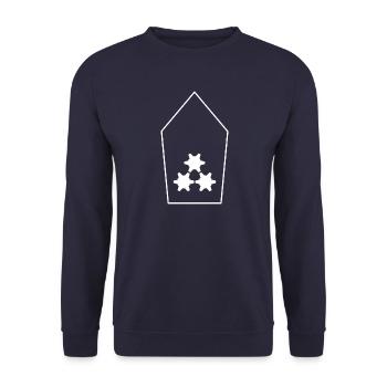 Zugführer Bundesheer (transparent/weiß/multicolor) - Unisex Pullover - Navy - Vorne - Alina (178cm) & Michal (187cm)