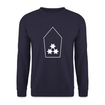 Zugführer Bundesheer (transparent/weiß/multicolor) - Unisex Pullover - Navy - Vorne - Alina (178cm) & Michal (187cm)