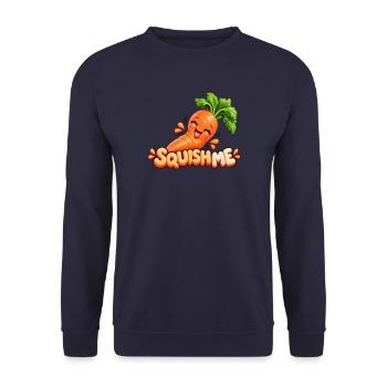 Kuschelige Karotte SquishMe - Unisex Pullover - Navy - Vorne - Alina (178cm) & Michal (187cm)